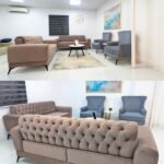 Tolani Velvet Sofa Set